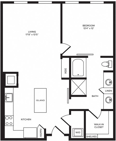 A10 floor plan at Windsor Turtle Creek, 3663 Cedar Springs Rd, Texas